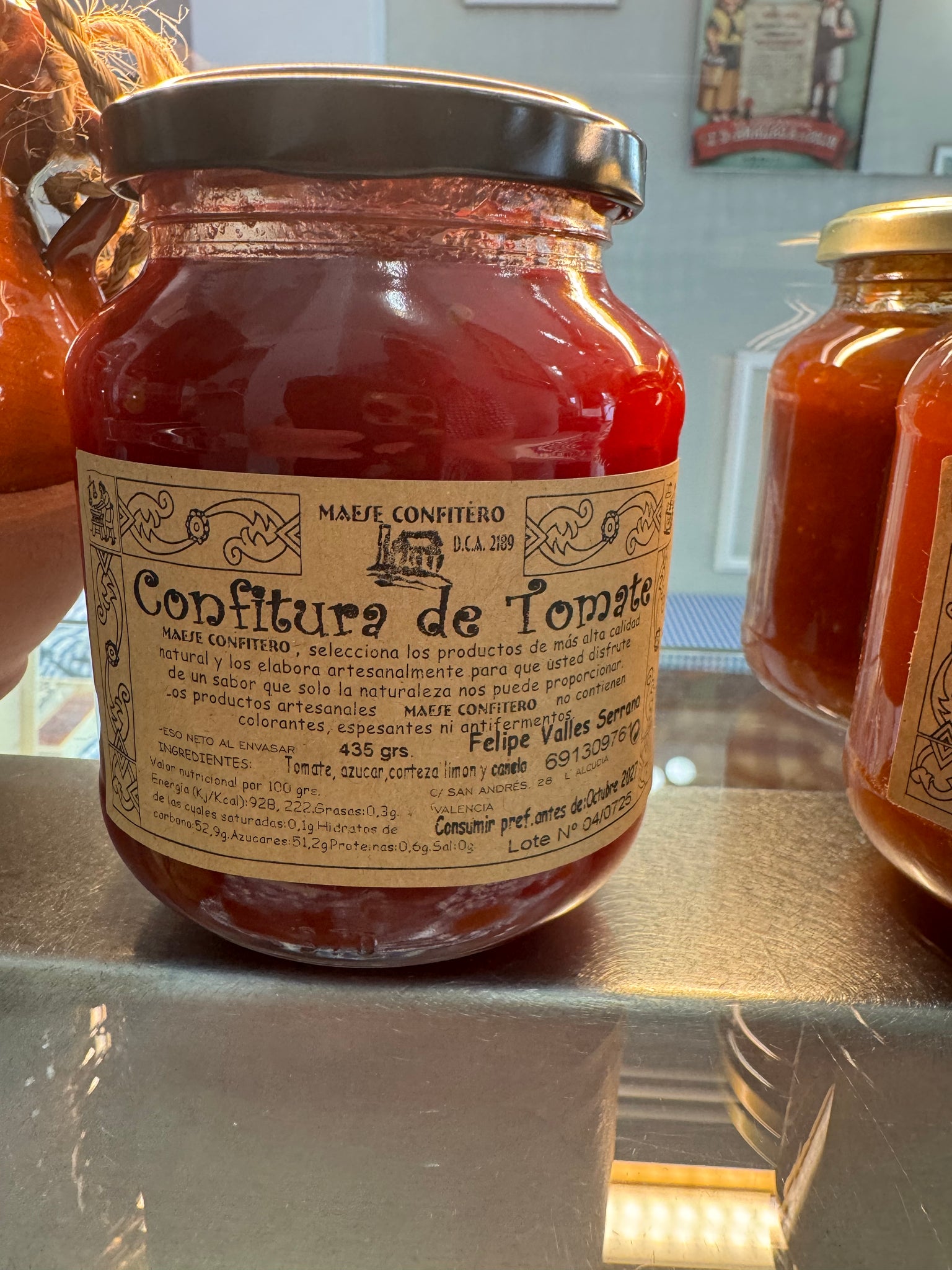 100% handwerkliche Marmelade (Glas mit 435 g)