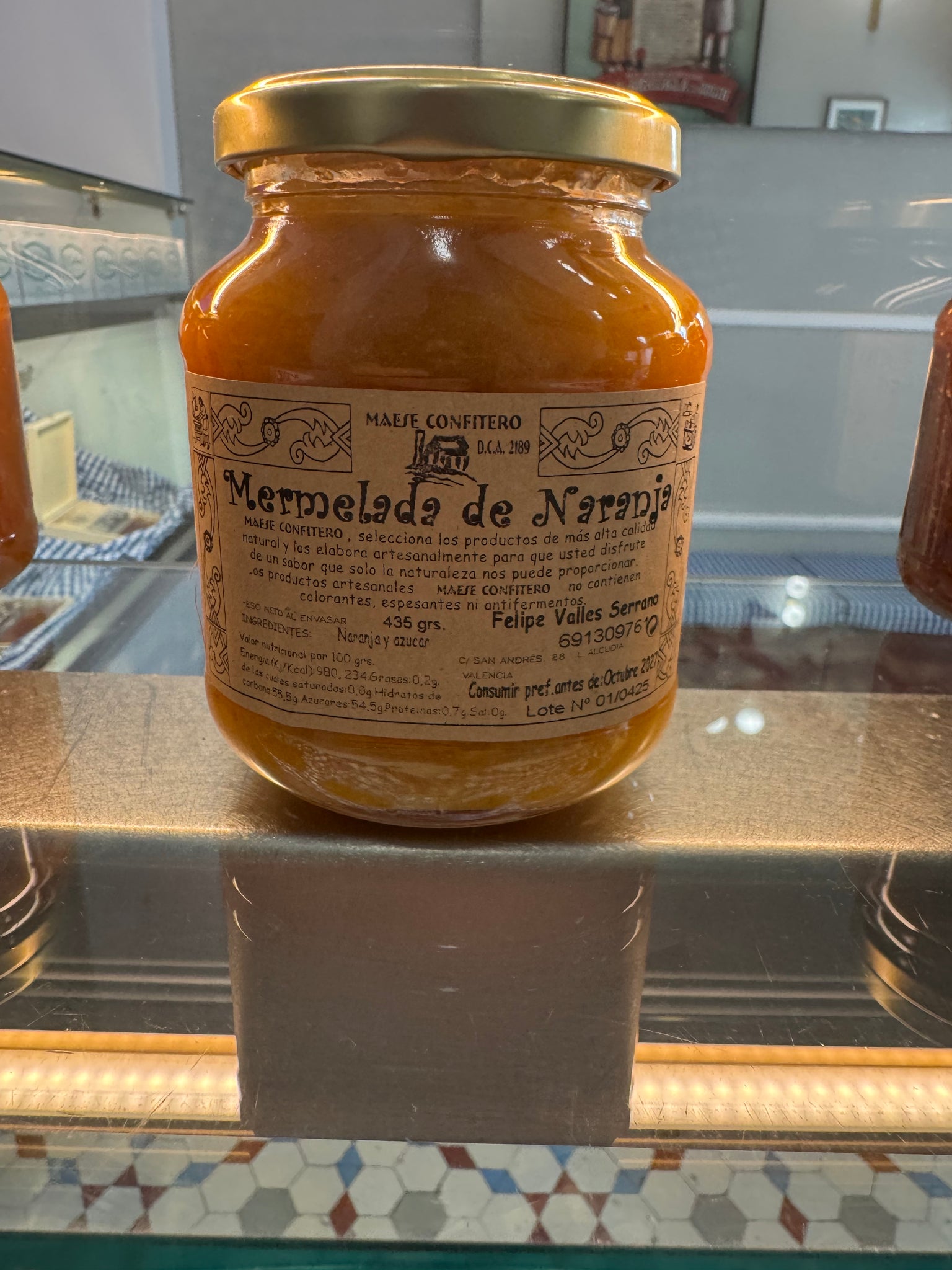 100% handwerkliche Marmelade (Glas mit 435 g)