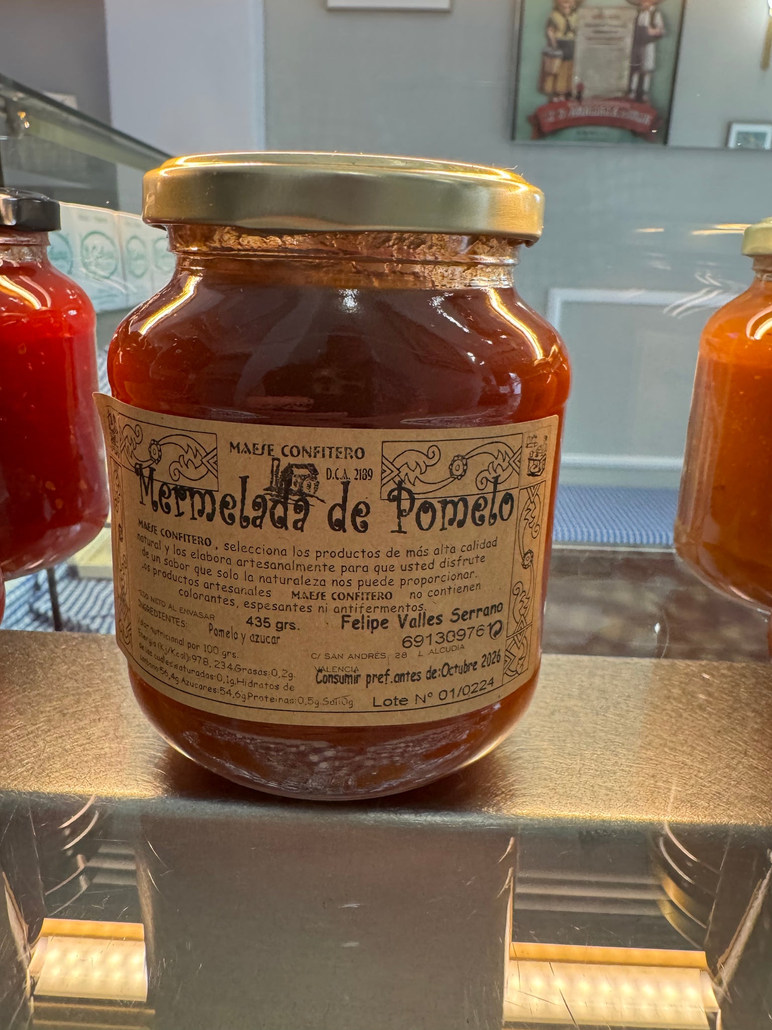 100% handwerkliche Marmelade (Glas mit 435 g)